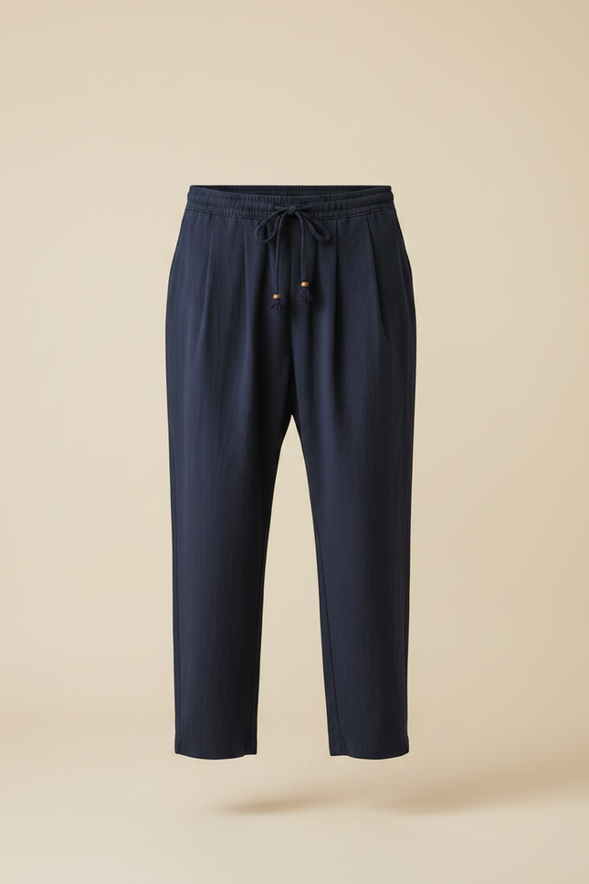 Ensemble Chemise Pantalon Fluide Homme - Marine Lin - vue 3