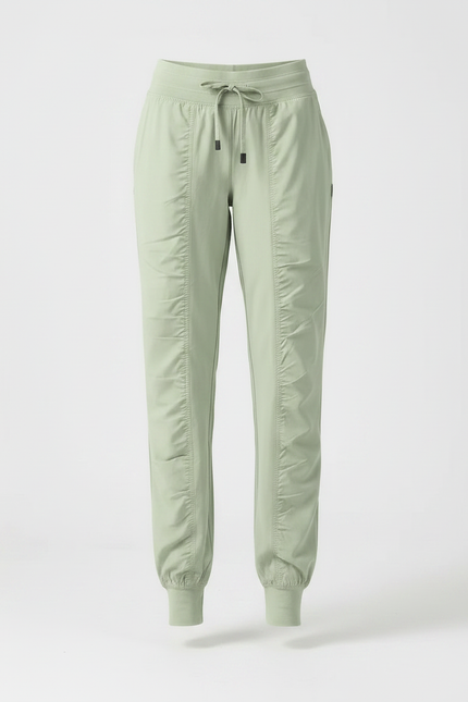 Pantalon Fluide Vert Ample Sport Décontracté Femme - Polyester - vue 3