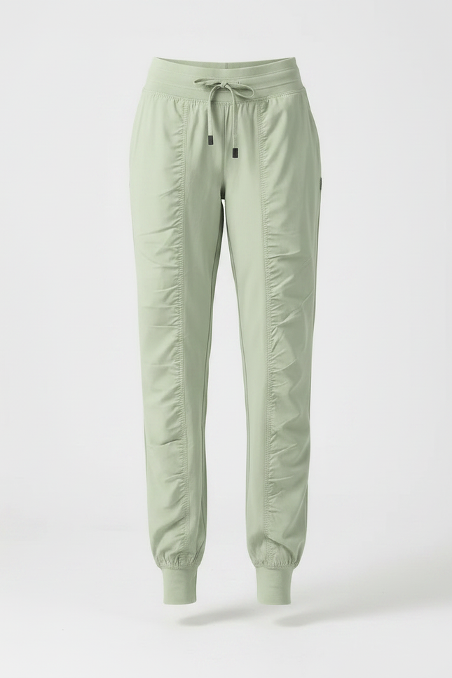 Pantalon Fluide Vert Ample Sport Décontracté Femme - Polyester - vue 3