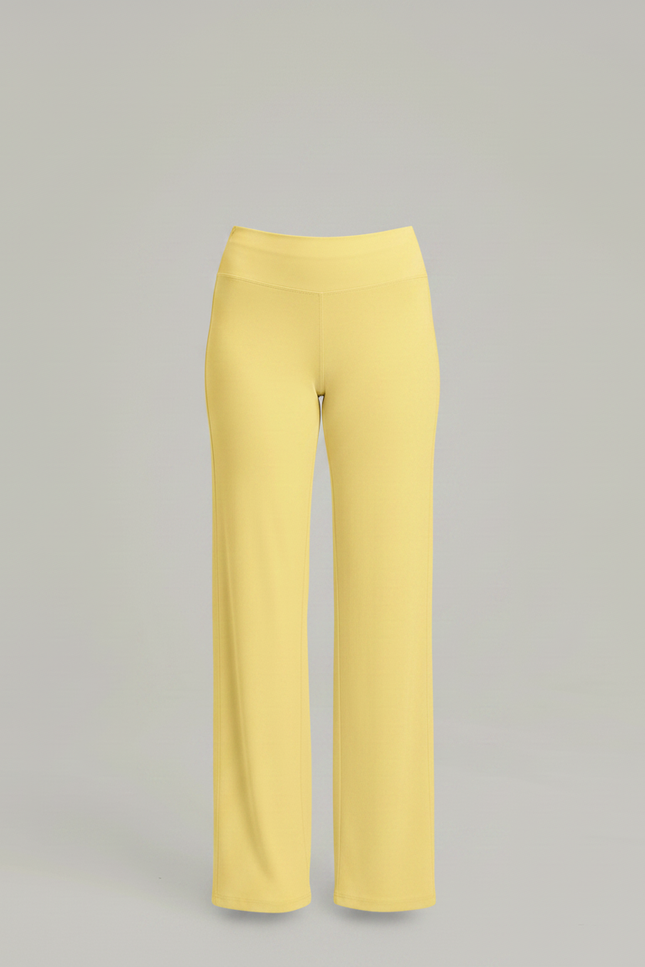 Pantalon Fluide Jaune Ample Décontracté Confortable Sportif - Maille - vue 3
