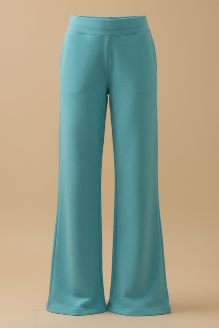 Pantalon Fluide Bleu Ample Confortable Décontracté - Molleton - vue 3
