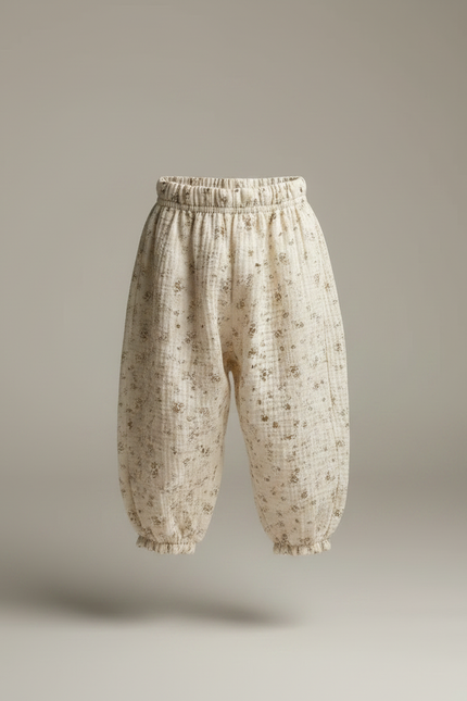 Pantalon Fluide Liberty - Beige Coton - vue 3