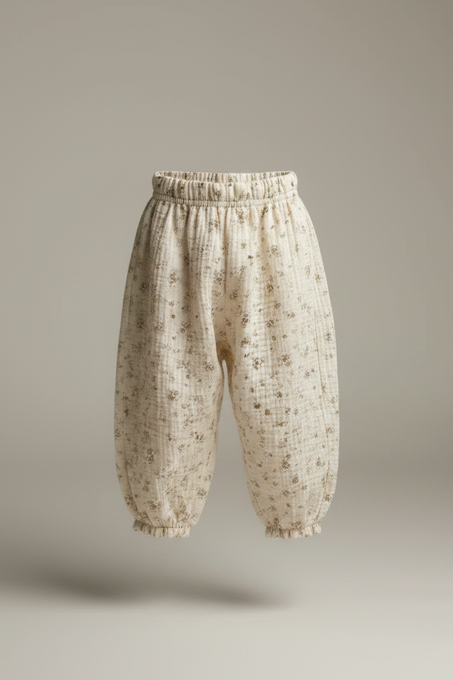 Pantalon Fluide Liberty - Beige Coton - vue 3