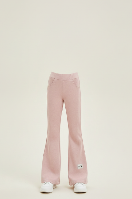 Pantalon Fluide Rose Évasé Confortable Fille - Molleton - vue 3