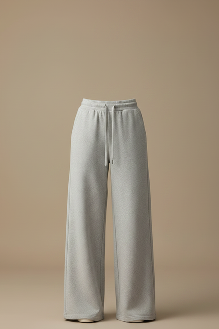 Pantalon Jogging Fluide Femme - Gris Molleton - vue 3