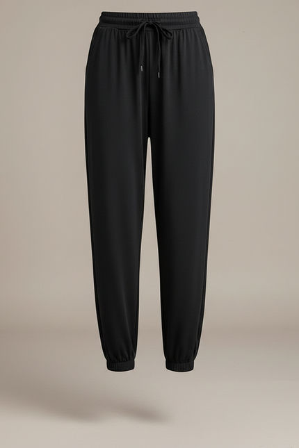 Pantalon Sarouel Fluide Femme - Noir Viscose - vue 3