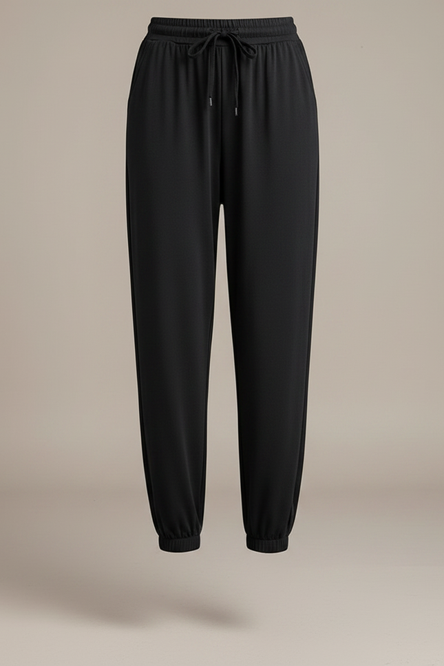 Pantalon Sarouel Fluide Femme - Noir Viscose - vue 3