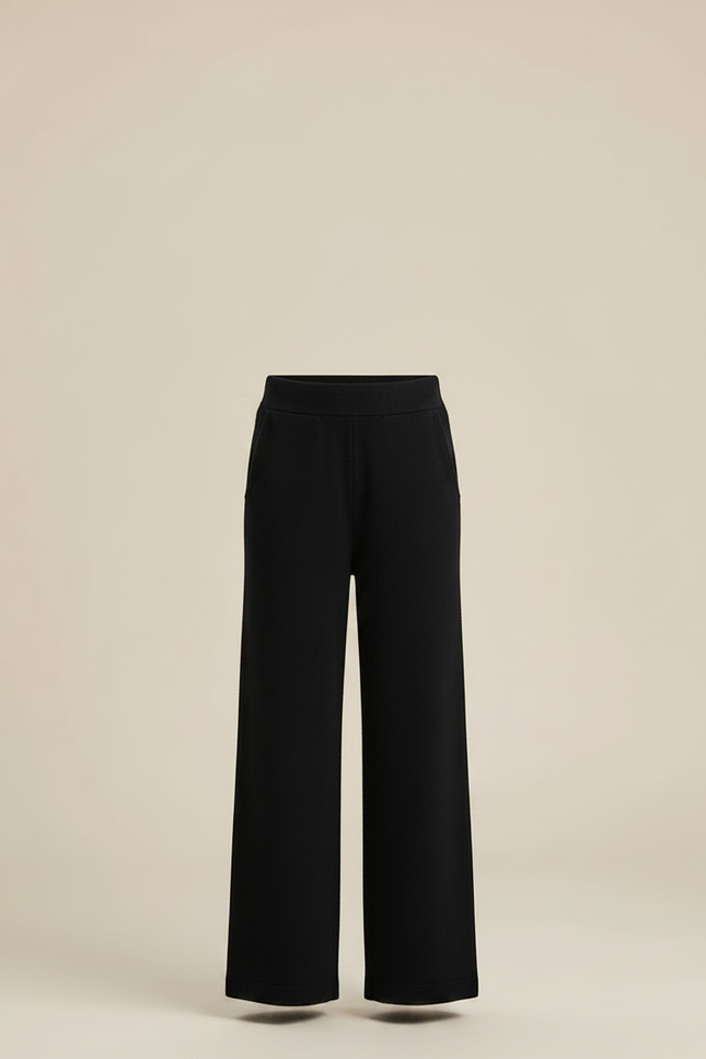 Pantalon Fluide Noir Ample Maille Confortable Enfant - vue 3