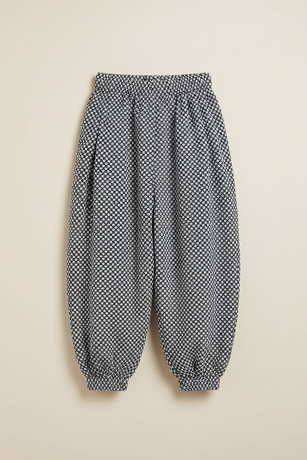 Pantalon Fluide Carreaux Ample Élastiqué Confortable Enfant - Imprimé Toile - vue 3