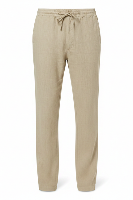 Pantalon Fluide Été Homme - Beige Lin - vue 3