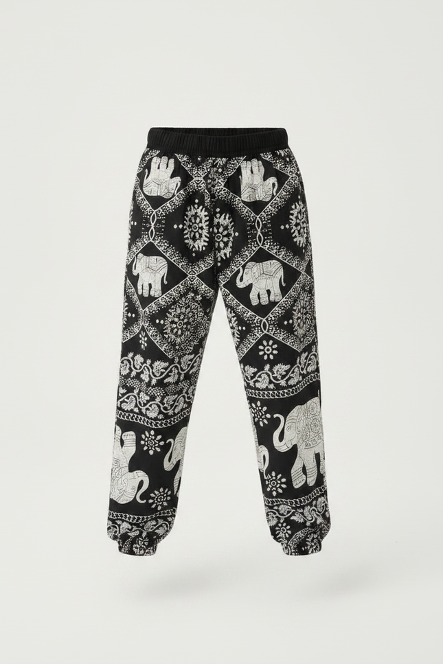 Pantalon Fluide Thailande - Imprimé Viscose - vue 3