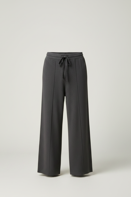 Pantalon Fluide Gris Ample Maille Confortable Homme - vue 3