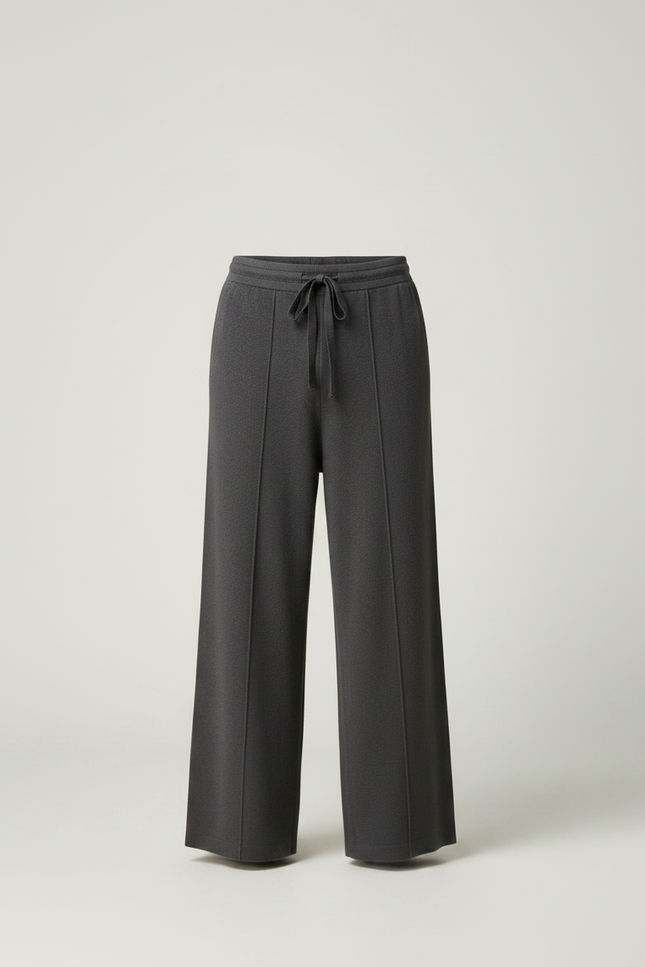 Pantalon Fluide Gris Ample Maille Confortable Homme - vue 3