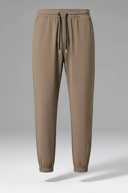 Pantalon Fluide Homme Marron Jogger Sport Léger - Kaki Polyester - vue 3