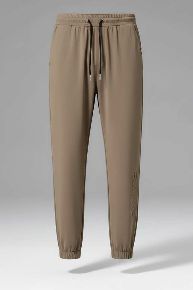 Pantalon Fluide Homme Marron Jogger Sport Léger - Kaki Polyester - vue 3