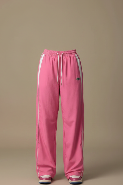 Pantalon Fluide Rose Ample Décontracté Sportif Femme - Polyester - vue 3