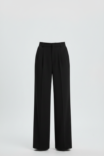 Pantalon Fluide Femme Noir Palazzo Viscose Chic Été 5 - vue 3