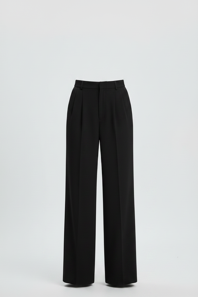 Pantalon Fluide Femme Noir Palazzo Viscose Chic Été 5 - vue 3