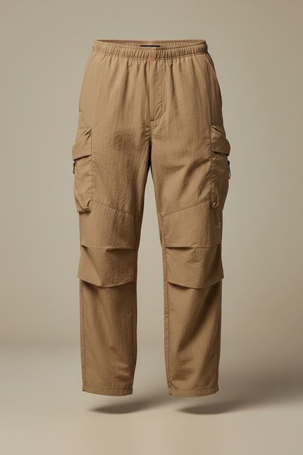 Pantalon Fluide Avec Poche - Beige Polyester - vue 3