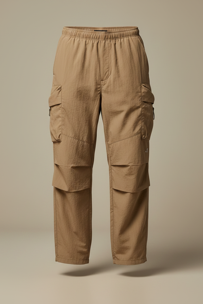 Pantalon Fluide Avec Poche - Beige Polyester - vue 3