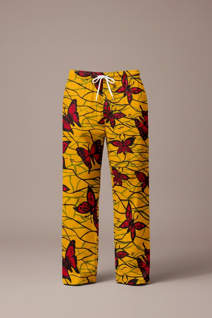 Pantalon Fluide Wax - Jaune Coton - vue 3