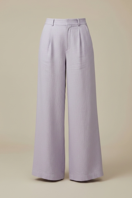 Pantalon Fluide Coloré - Violet Lin - vue 3