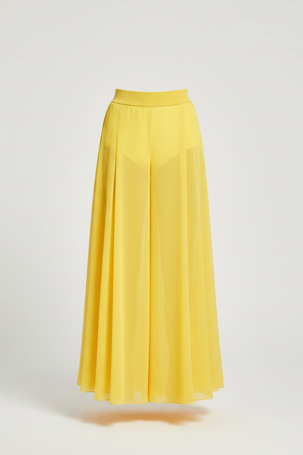 Pantalon Fluide Jaune Ample Mesh Danse Fille - Polyester - vue 3