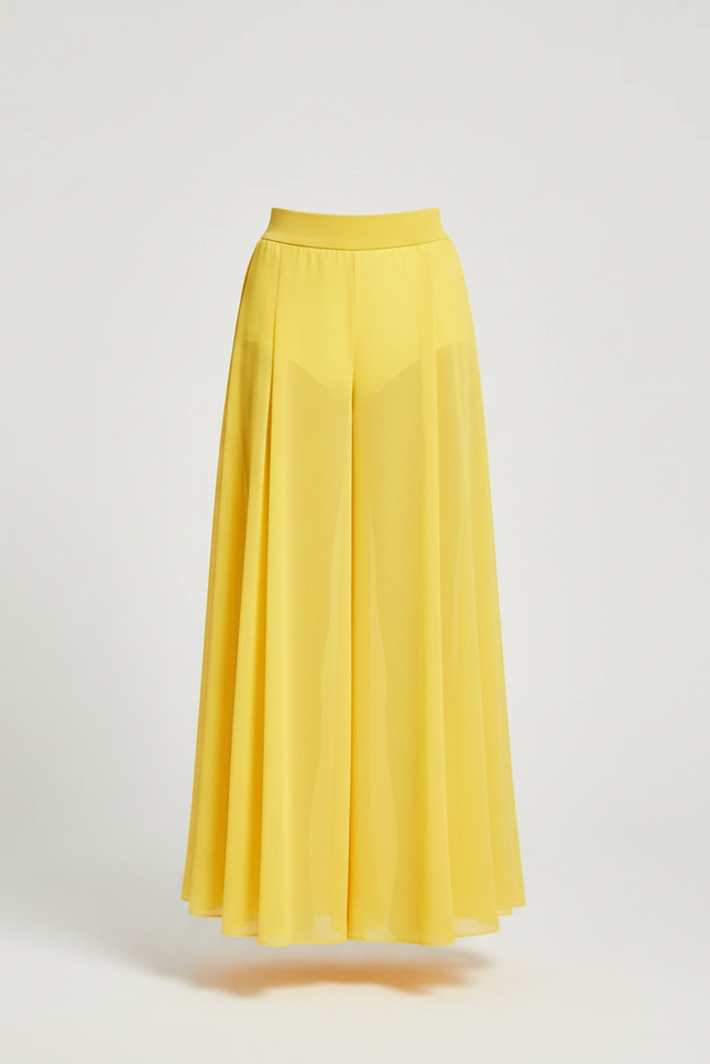 Pantalon Fluide Jaune Ample Mesh Danse Fille - Polyester - vue 3