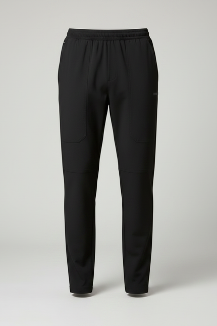 Pantalon Fluide Homme Noir Coupe Ample Polyester Chic Mi-saison - vue 3