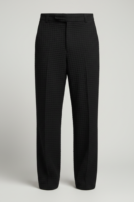 Pantalon Fluide Habillé - Noir Maille - vue 3