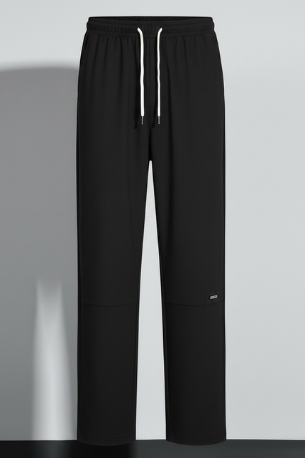 Pantalon Fluide Noir Ample Décontracté Homme Sport - Polyester - vue 3