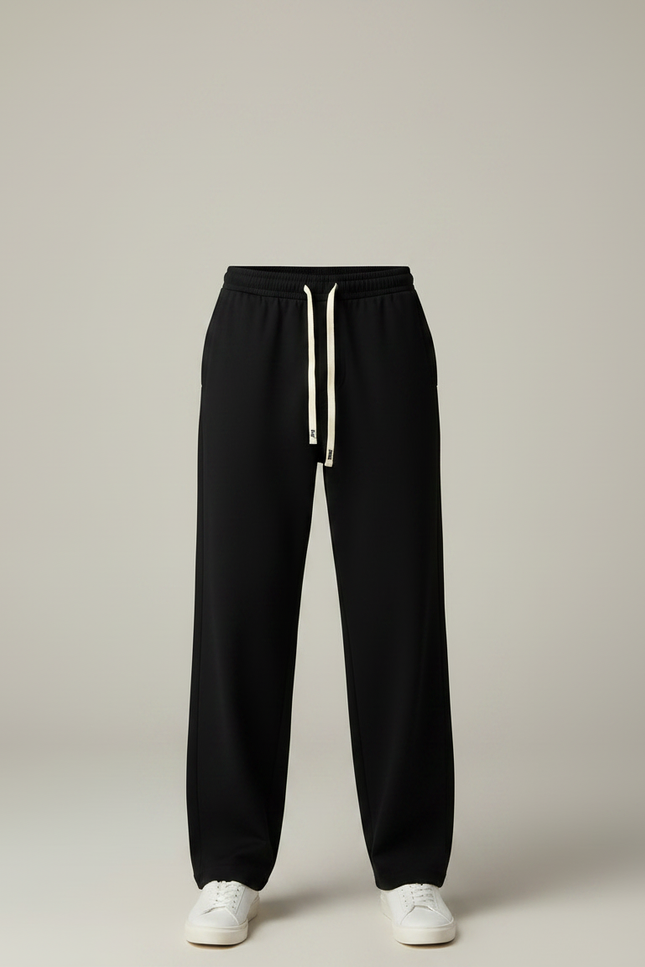Pantalon Fluide Noir Ample Décontracté Homme - Viscose - vue 3