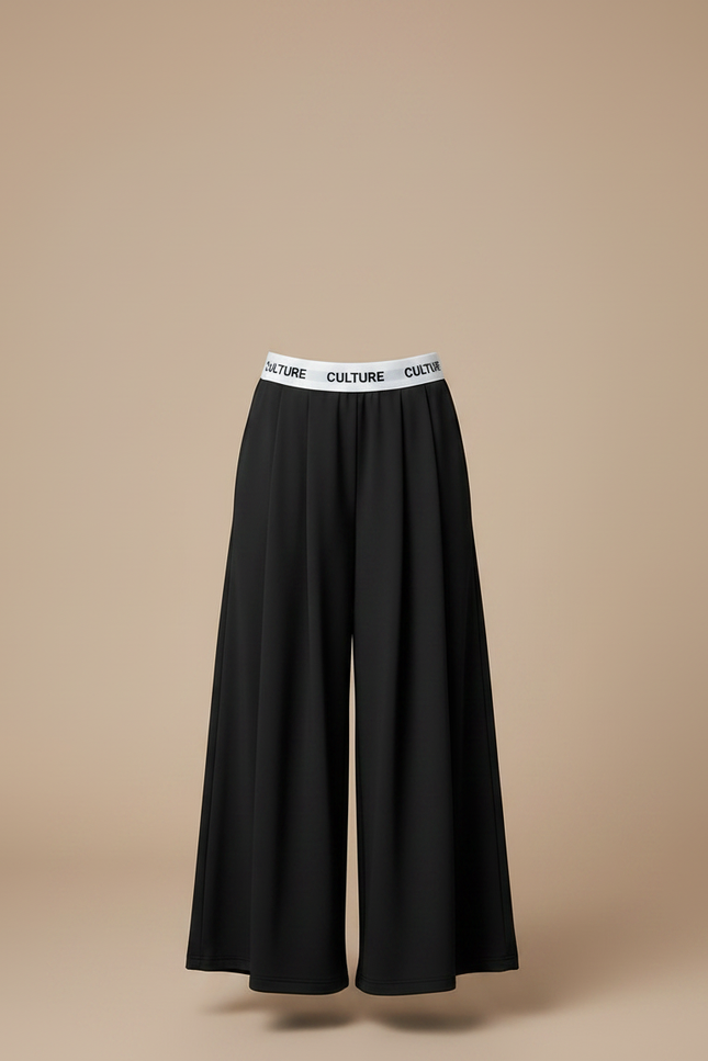 Pantalon Fluide Noir Ample Confortable CULTURE Enfant - Viscose - vue 3