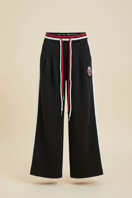 Pantalon Fluide Noir Ample Décontracté Fille - Molleton - vue 3
