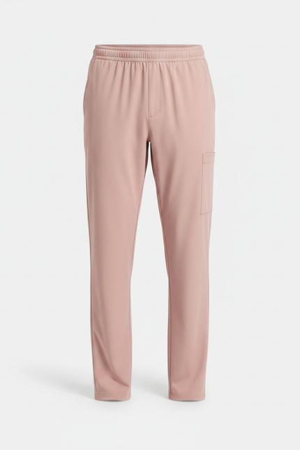Pantalon Fluide Rose Droit Décontracté Confortable Homme - Viscose - vue 3