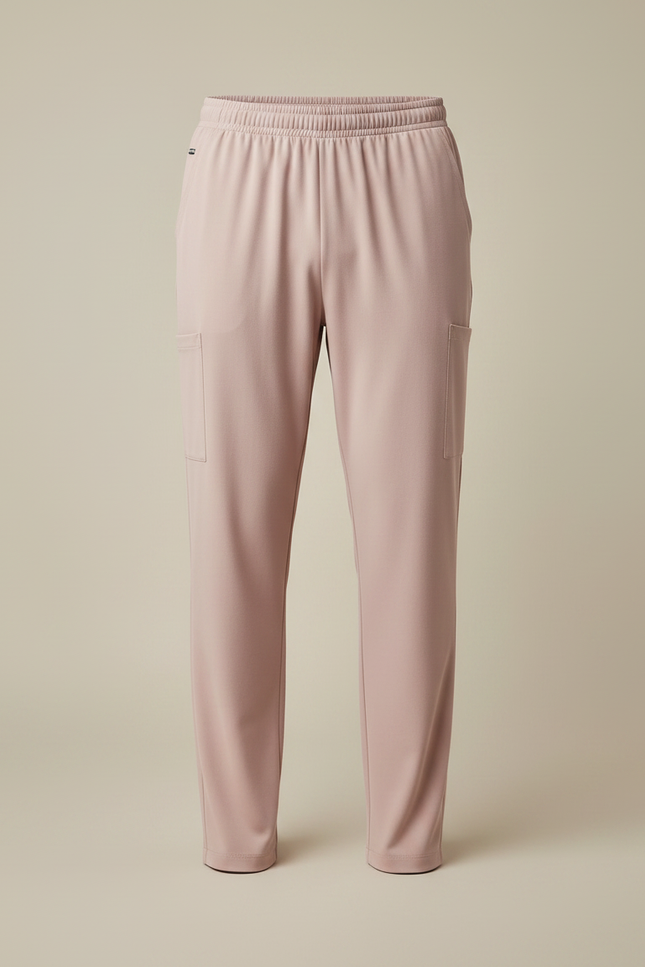 Pantalon Fluide Rose Homme Décontracté Léger - Polyester - vue 3