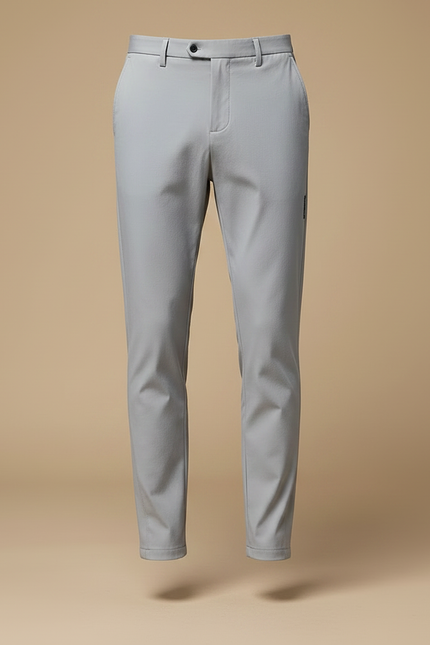 Pantalon Fluide Gris Homme Slim Élastique Décontracté - Polyester - vue 3