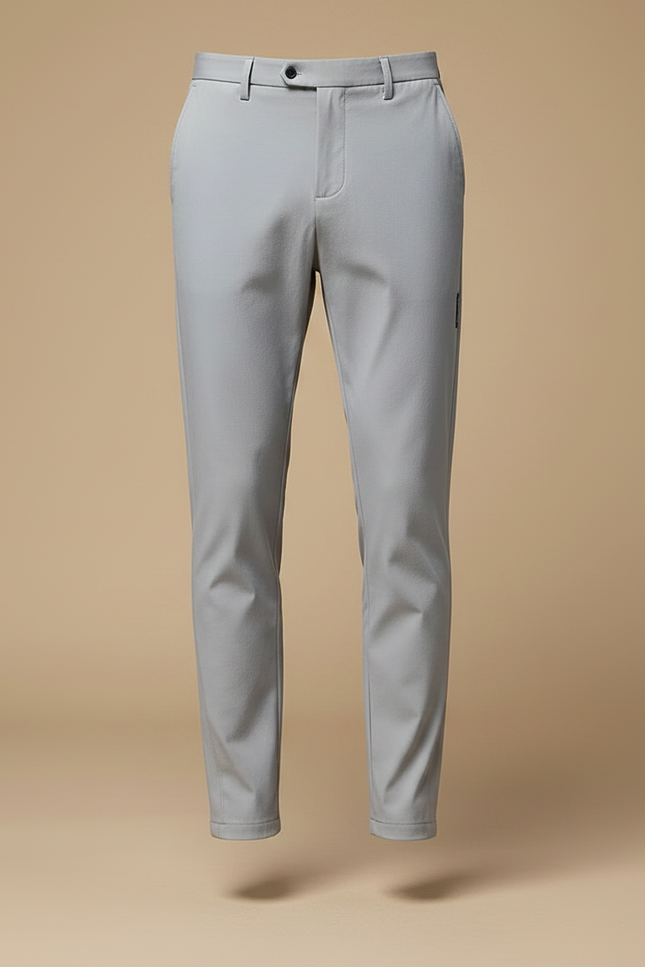 Pantalon Fluide Gris Homme Slim Élastique Décontracté - Polyester - vue 3
