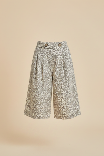 Pantalon Fluide Imprimé Floral Ample Culotte Enfants - Coton - vue 3