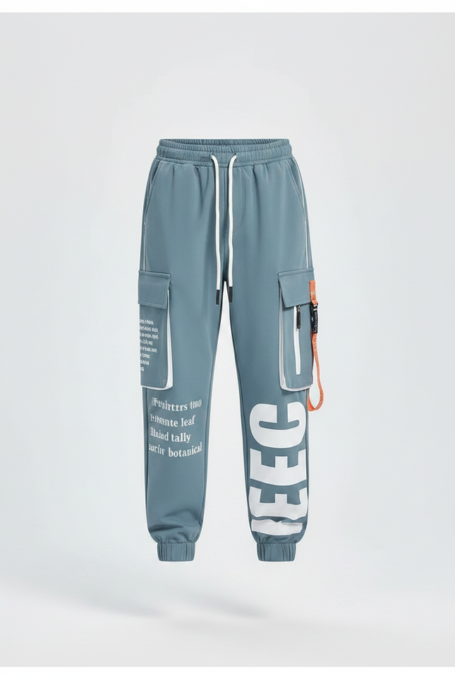 Pantalon Fluide Cargo Bleu Ample Imprimé Garçon - Polyester - vue 3