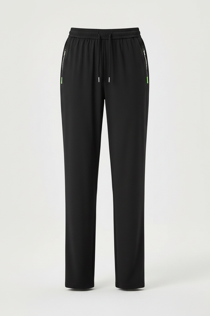 Pantalon Pyjama Femme Fluide - Noir Polyester - vue 3