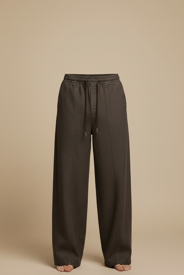 Pantalon Marron Fluide - Molleton - vue 3