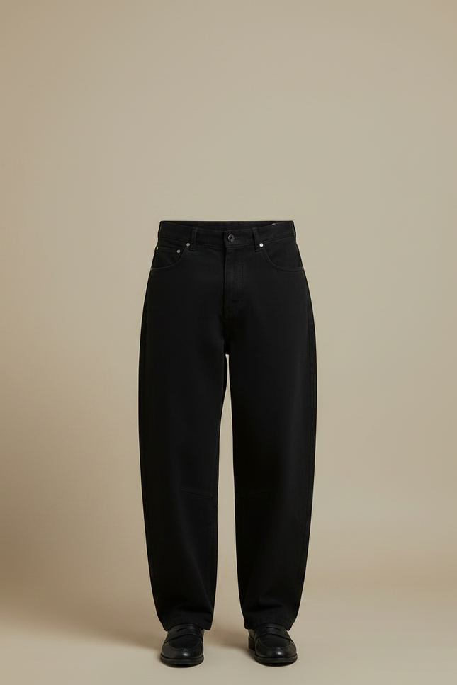 Pantalon Fluide Noir Homme - Jean - vue 3