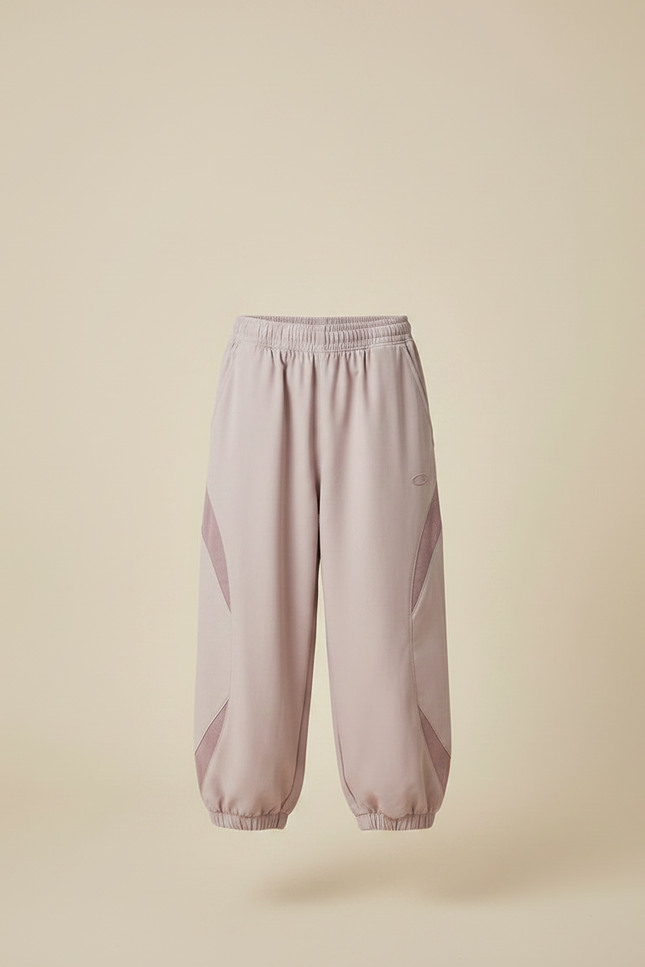 Pantalon Fluide Lilas Ample Décontracté Sportif Enfant - Violet Polyester - vue 3