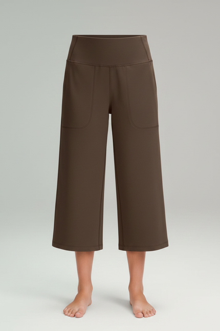 Pantalon Fluide Marron Ample Décontracté Confortable Enfant - Molleton - vue 3