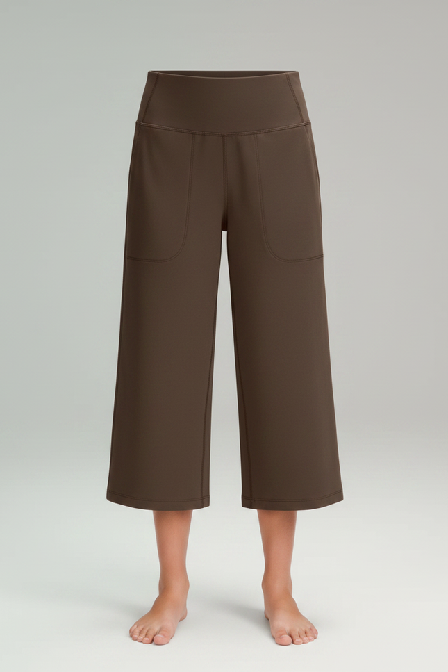 Pantalon Fluide Marron Ample Décontracté Confortable Enfant - Molleton - vue 3