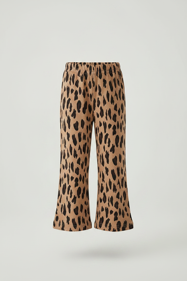 Pantalon Fluide Leopard Fille - Imprimé Molleton - vue 3