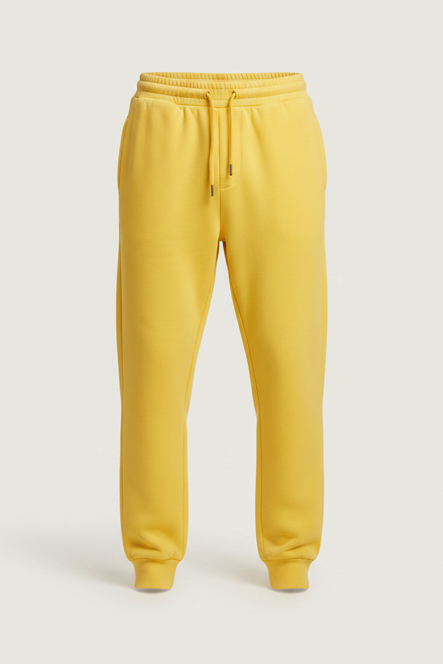 Pantalon Fluide Jaune Ample Décontracté Jogging Homme - Molleton - vue 3