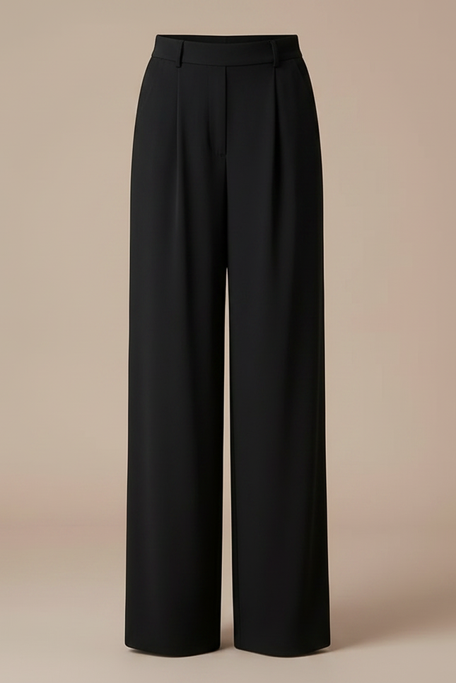 Pantalon Fluide Noir Ample Confortable Fille - Viscose - vue 3