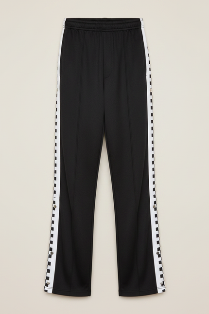 Pantalon Fluide Ouvert Sur Le Cote - Noir Polyester - vue 3